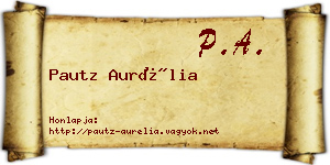 Pautz Aurélia névjegykártya